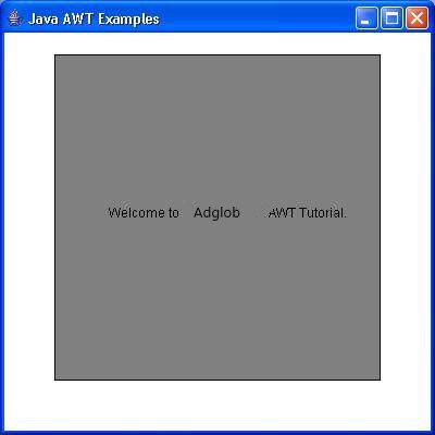 AWT Window Class - Adglob Infosystem Pvt Ltd